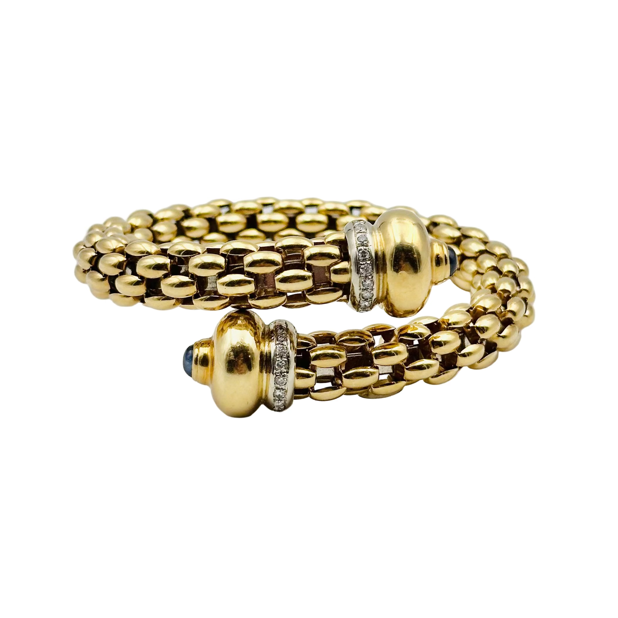 Bracelet FOPE Diva en or jaune diamants et saphirs