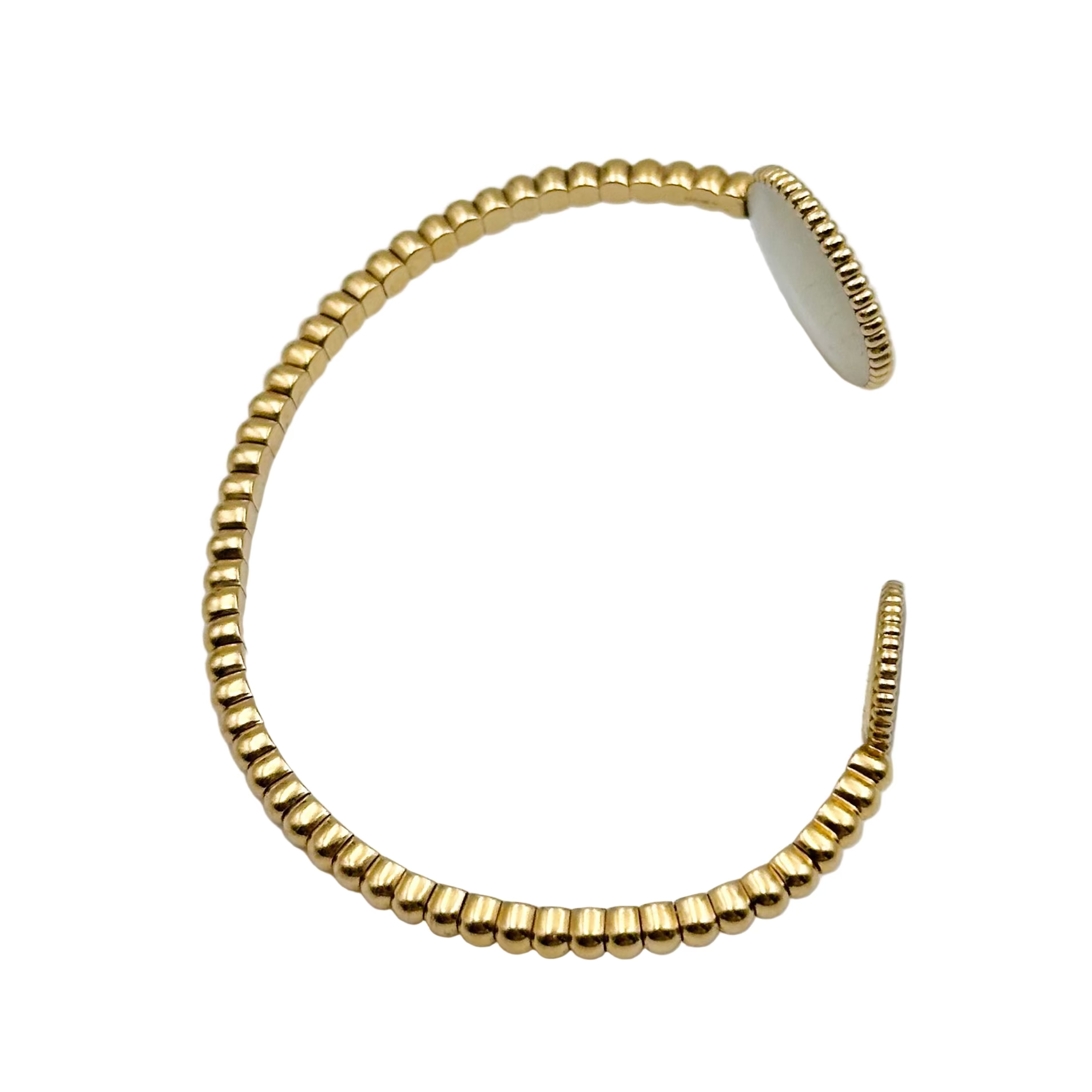 DIOR "Rose des Vents" bangle bracelet in yellow gold, mother-of-pearl and diamond