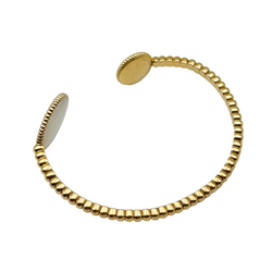 Bracelet Jonc DIOR Rose des Ventes en or jaune, nacre et diamant