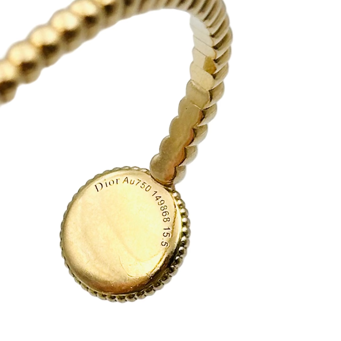 DIOR "Rose des Vents" bangle bracelet in yellow gold, mother-of-pearl and diamond