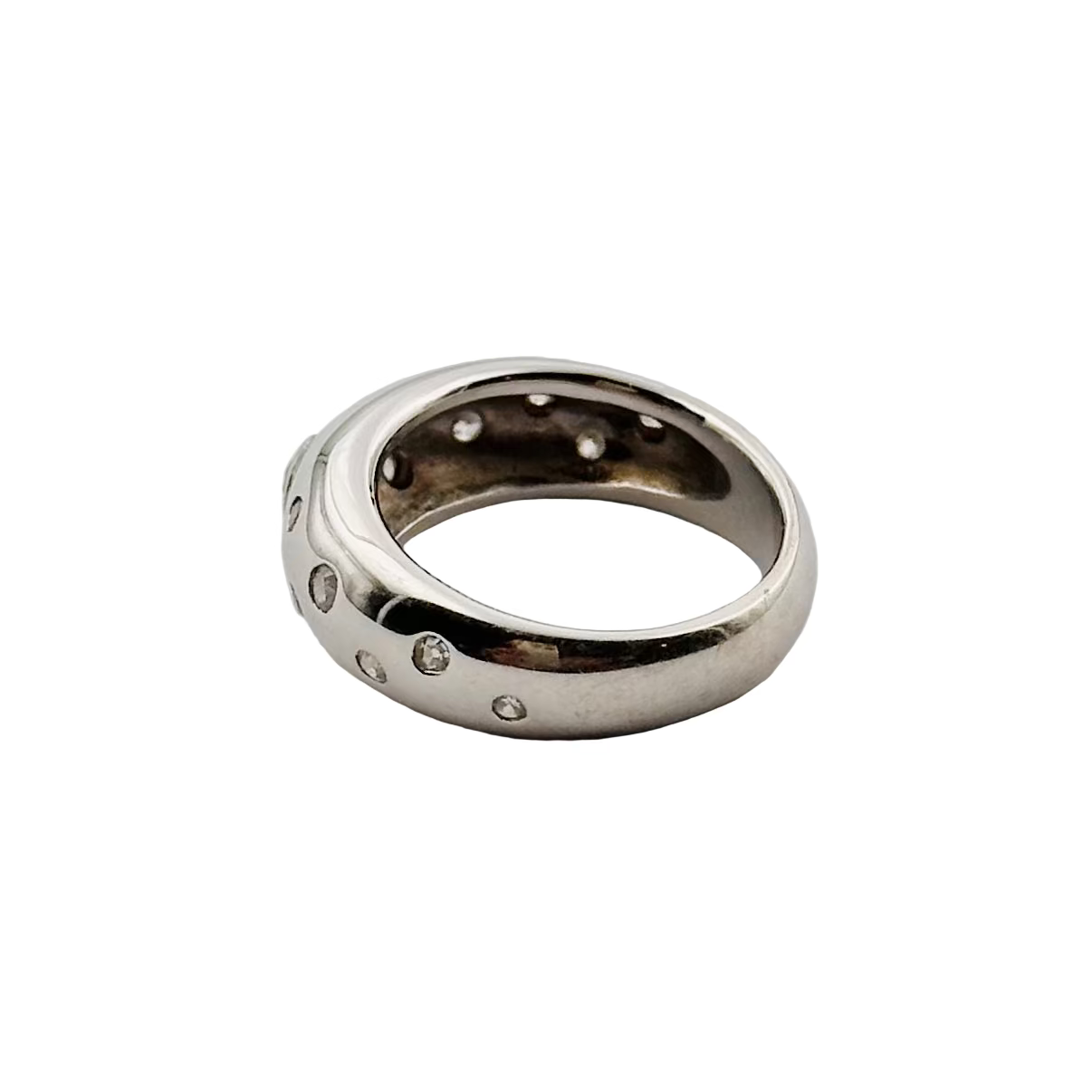 Ring rush in white gold and diamonds