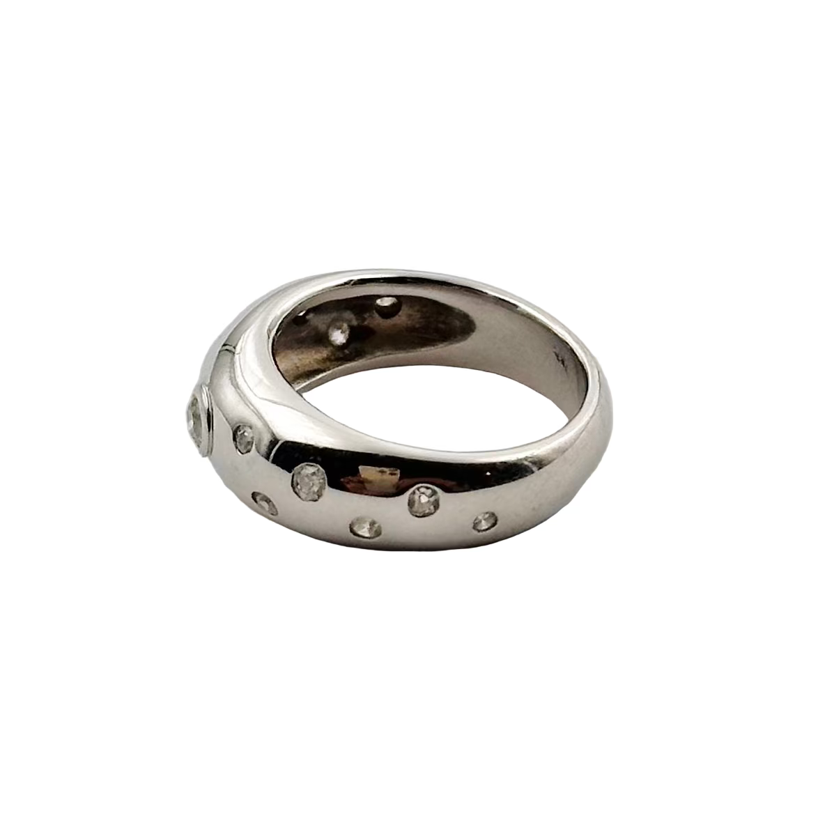 Ring rush in white gold and diamonds