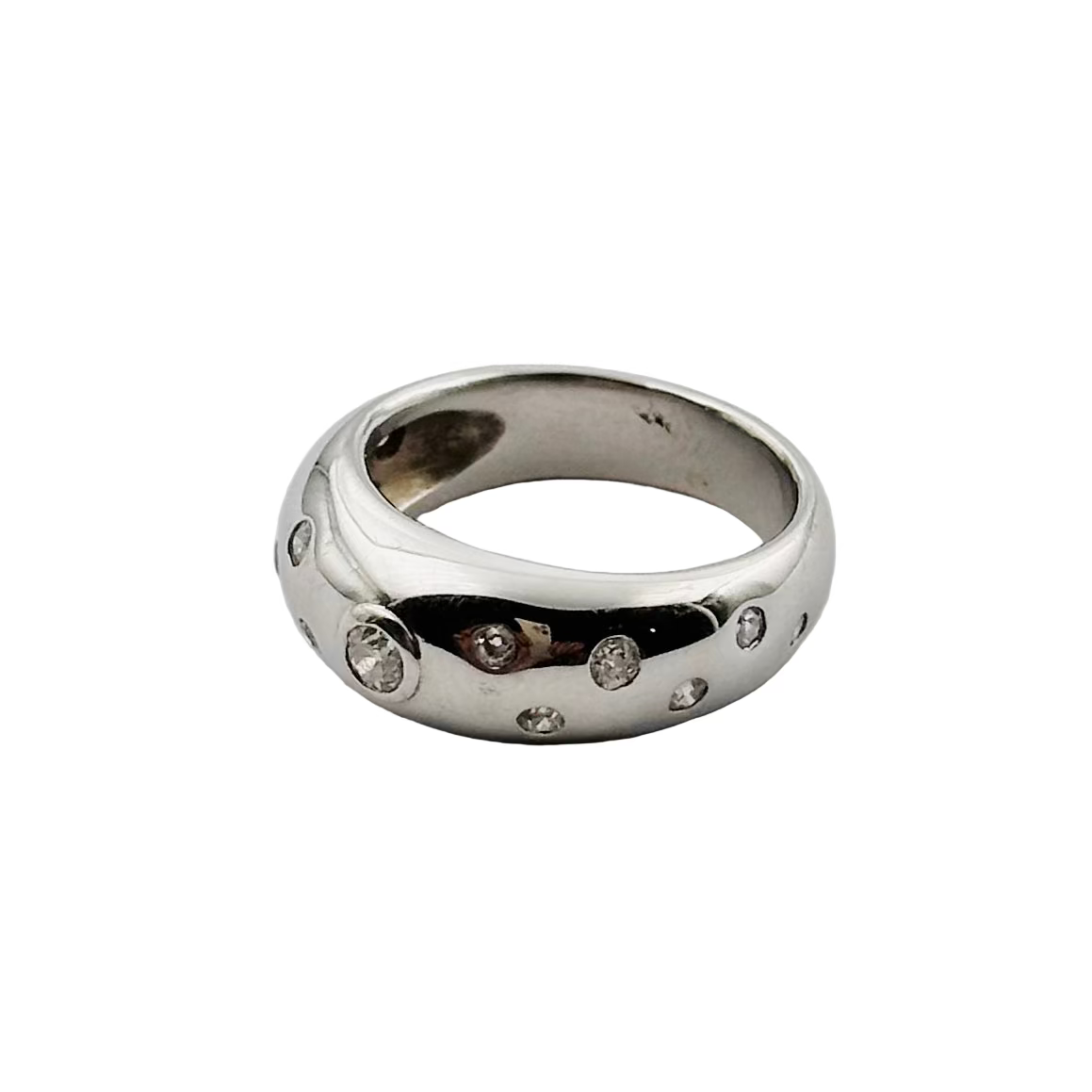 Ring rush in white gold and diamonds