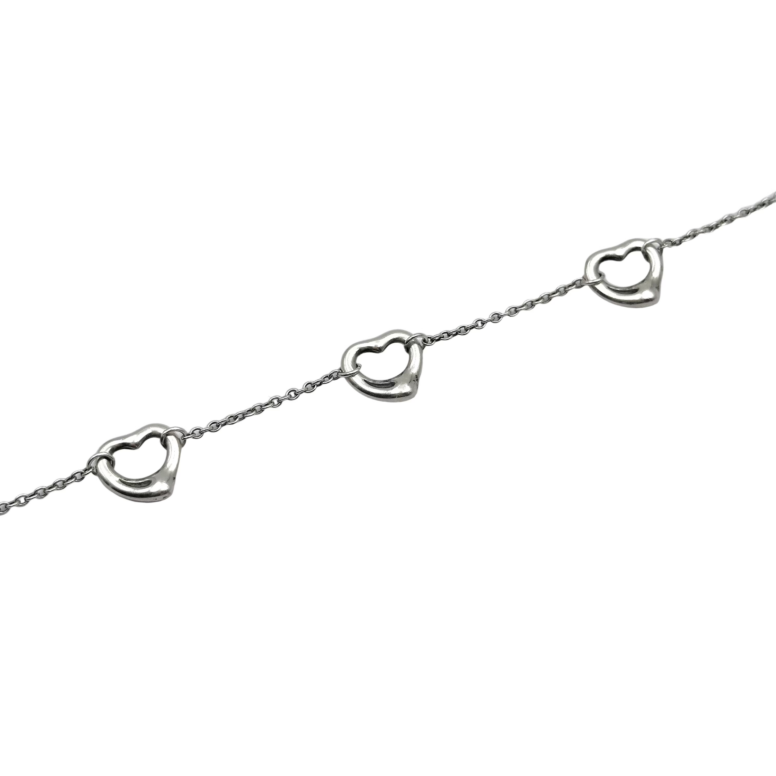 Bracelet TIFFANY&CO. Elsa Peretti Open Heart en argent