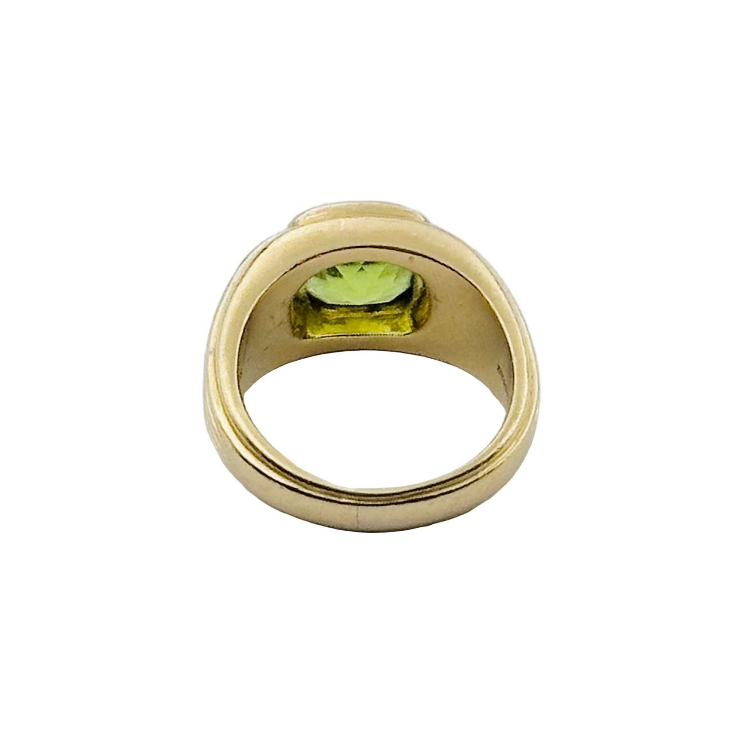 BULGARI bangle ring in yellow gold and peridot