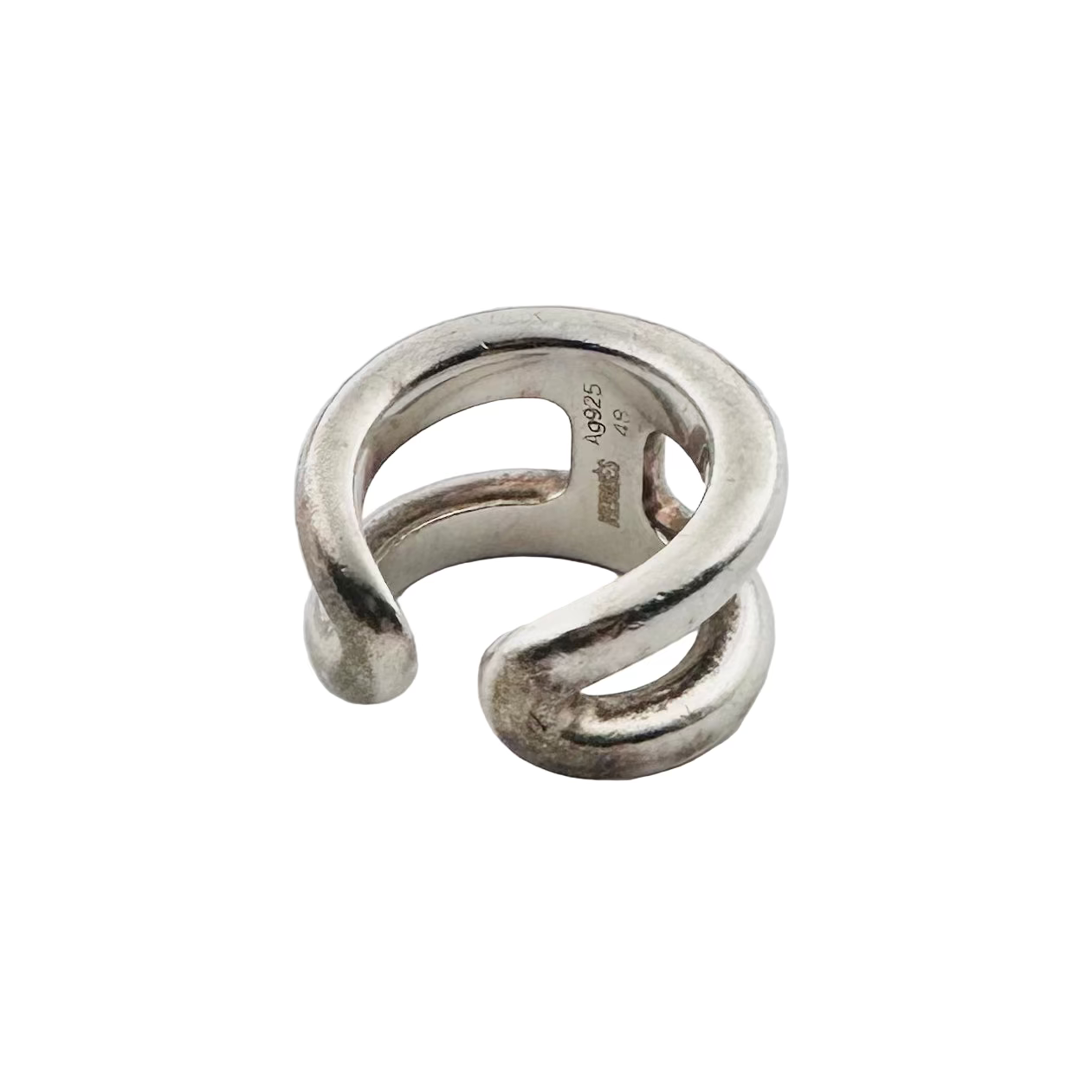 Bague HERMÈS Osmose PM en argent