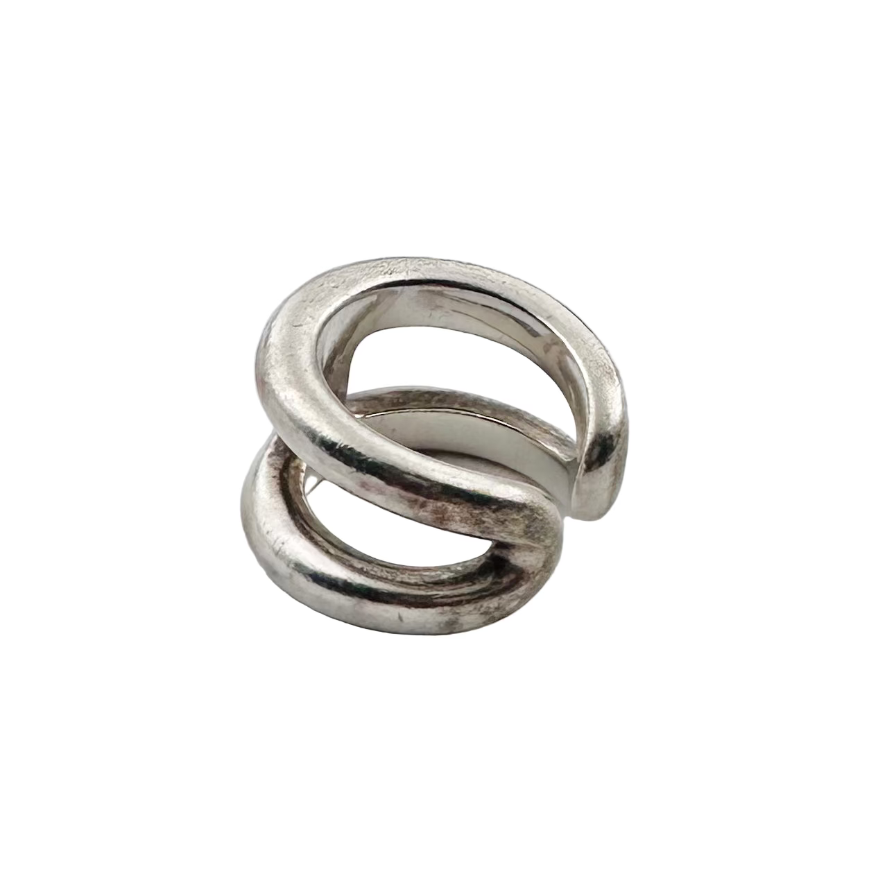 HERMÈS "Osmose" Silver Band Ring