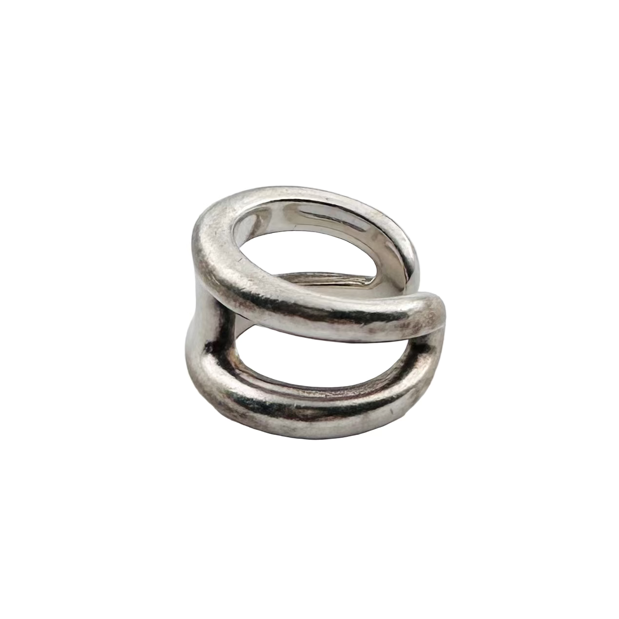 HERMÈS "Osmose" Silver Band Ring