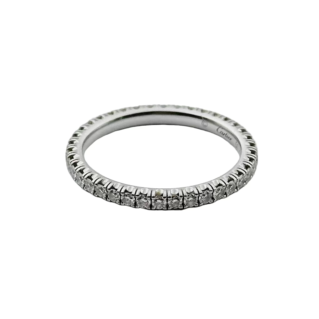 Bague Alliance CARTIER Étincelle en or blanc et diamants