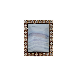 Bague Cocktail interchangeable BIBIGI en or jaune, calcédoine, émeraudes, rubis, saphirs, turquoise et diamants