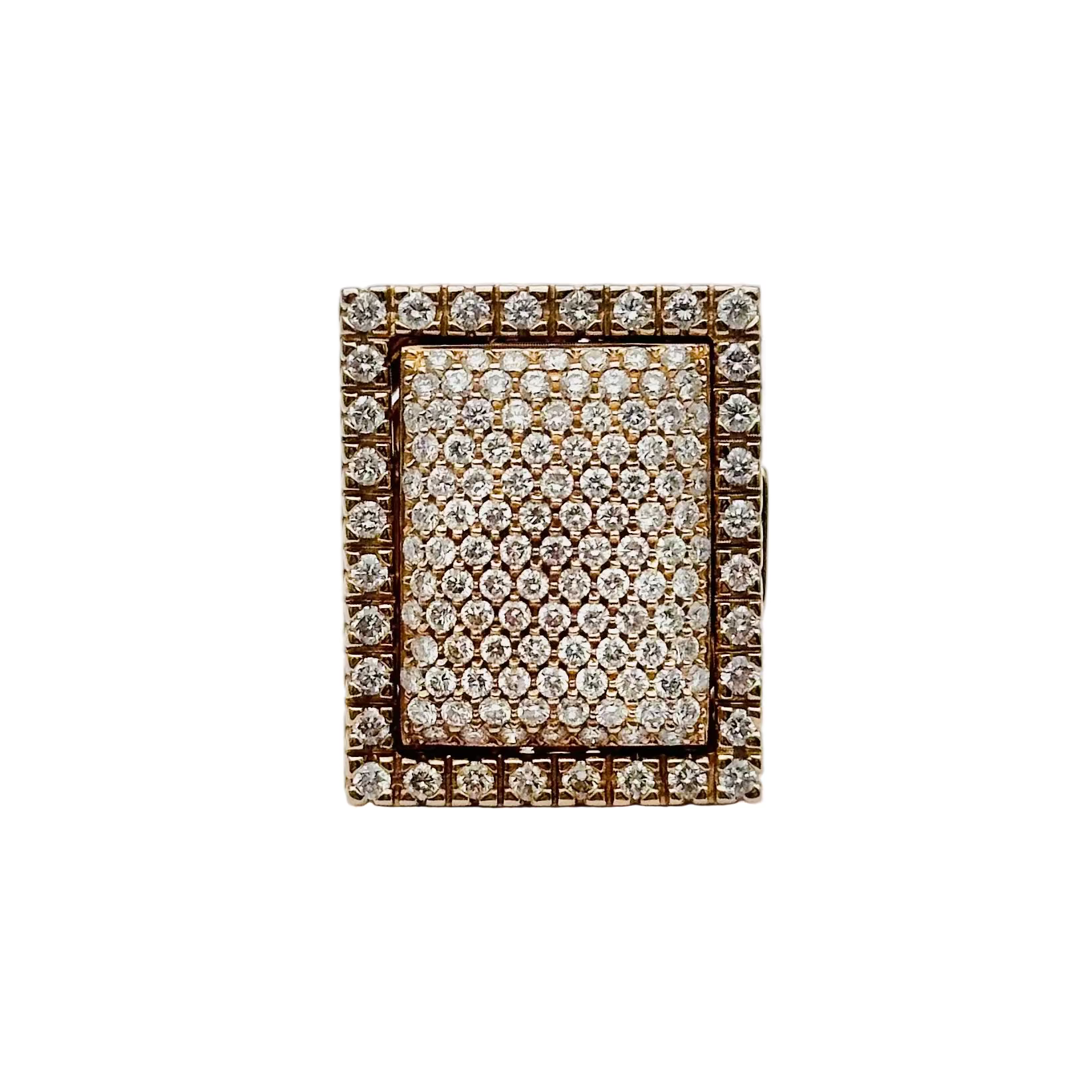 Bague Cocktail interchangeable BIBIGI en or jaune, calcédoine, émeraudes, rubis, saphirs, turquoise et diamants