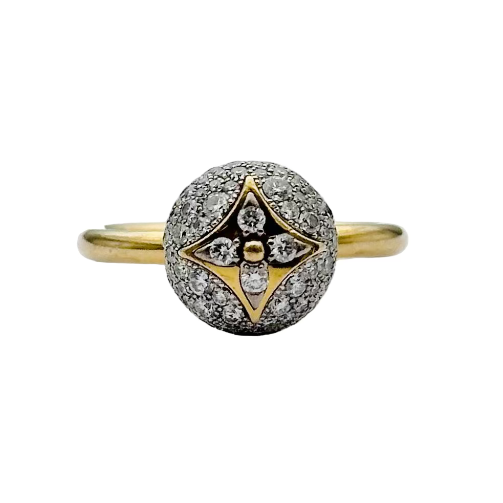 Bague LOUIS VUITTON B Blossom en or jaune et diamants