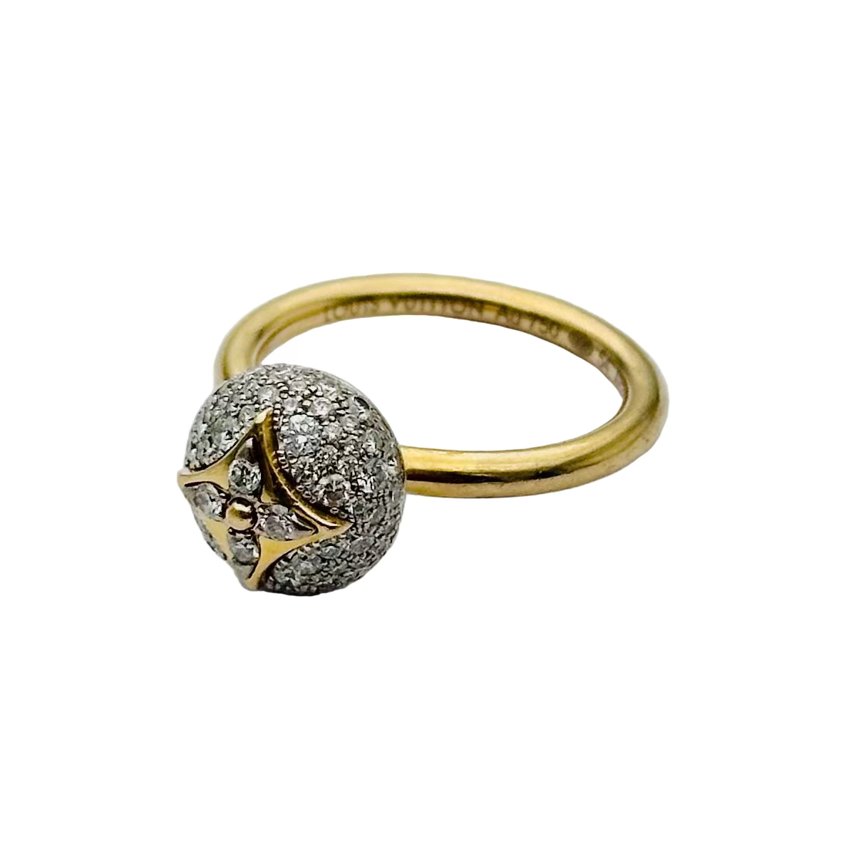 LOUIS VUITTON "B Blossom" ring in yellow gold and diamonds