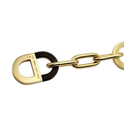DIOR "Color Dior" link bracelet in yellow gold, ebony wood and diamonds