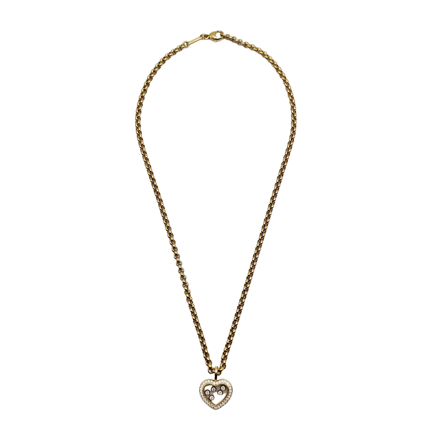 Collier Pendentif CHOPARD Happy Diamonds Icons en or jaune et diamants