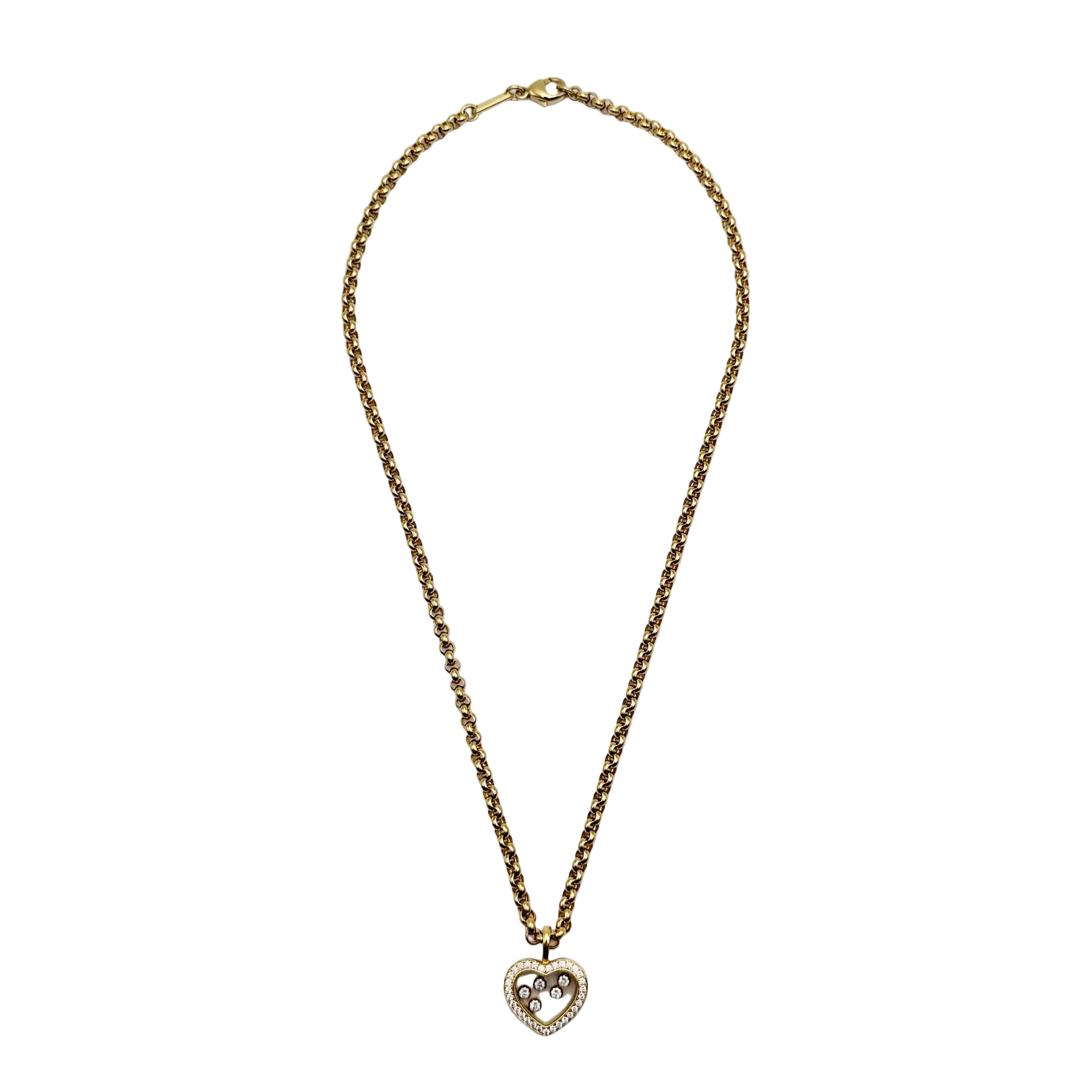 Collier Pendentif CHOPARD Happy Diamonds Icons en or jaune et diamants