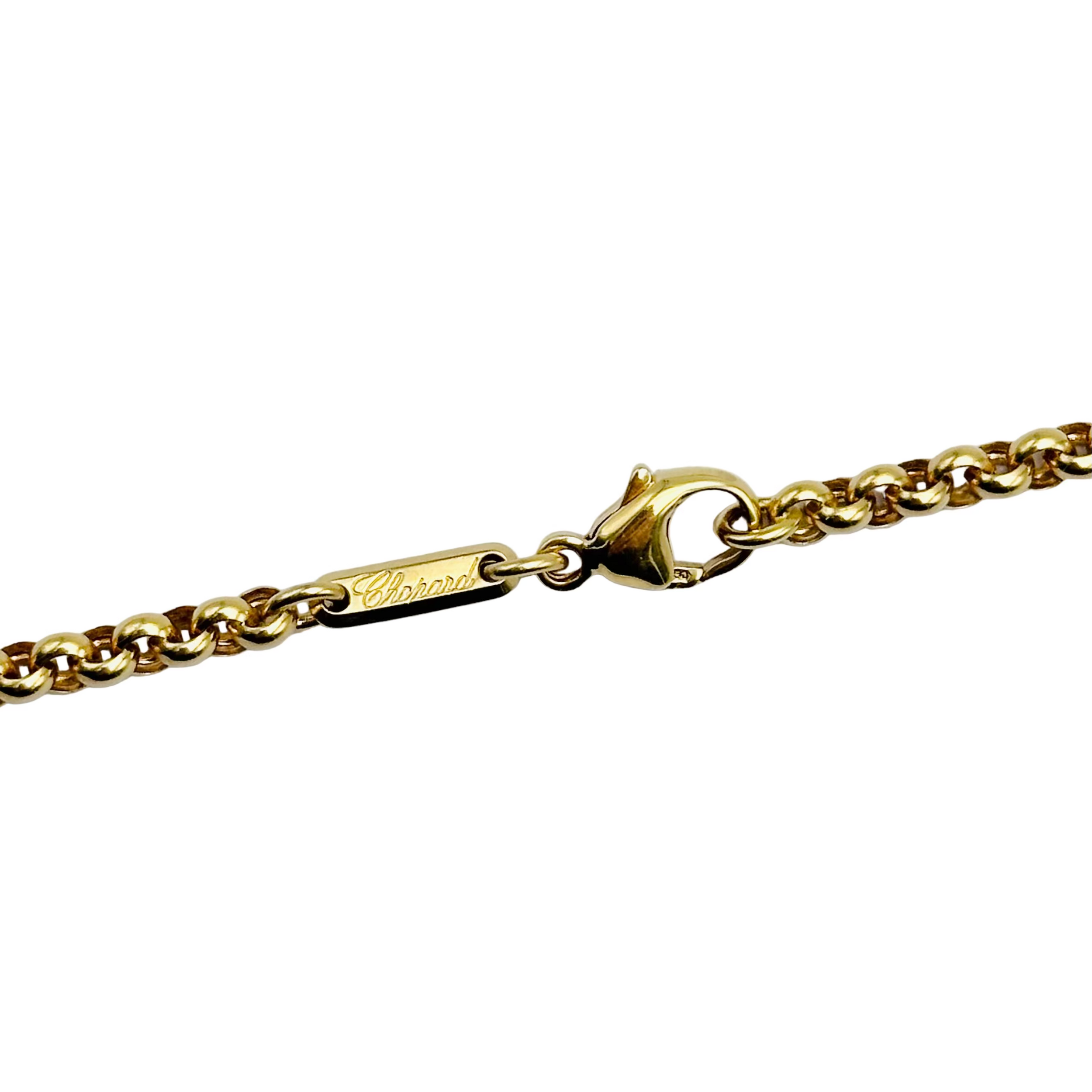 Collier Pendentif CHOPARD "Happy Diamonds Icons" en or jaune et diamants