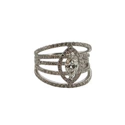 MESSIKA Bandeau ring in white gold and diamond