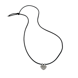 Collier Pendentif CHAUMET Liens Coeur en or blanc et diamants