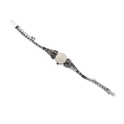 Montre Art déco LONGINES en platine, or blanc et diamants