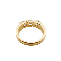 Bague Trilogie en or jaune et diamants