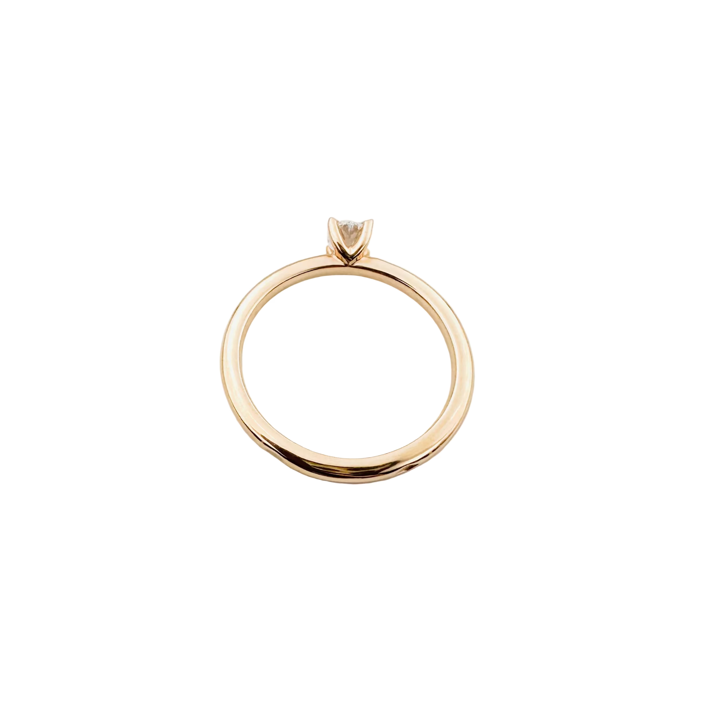 Bague Solitaire en or jaune et diamant