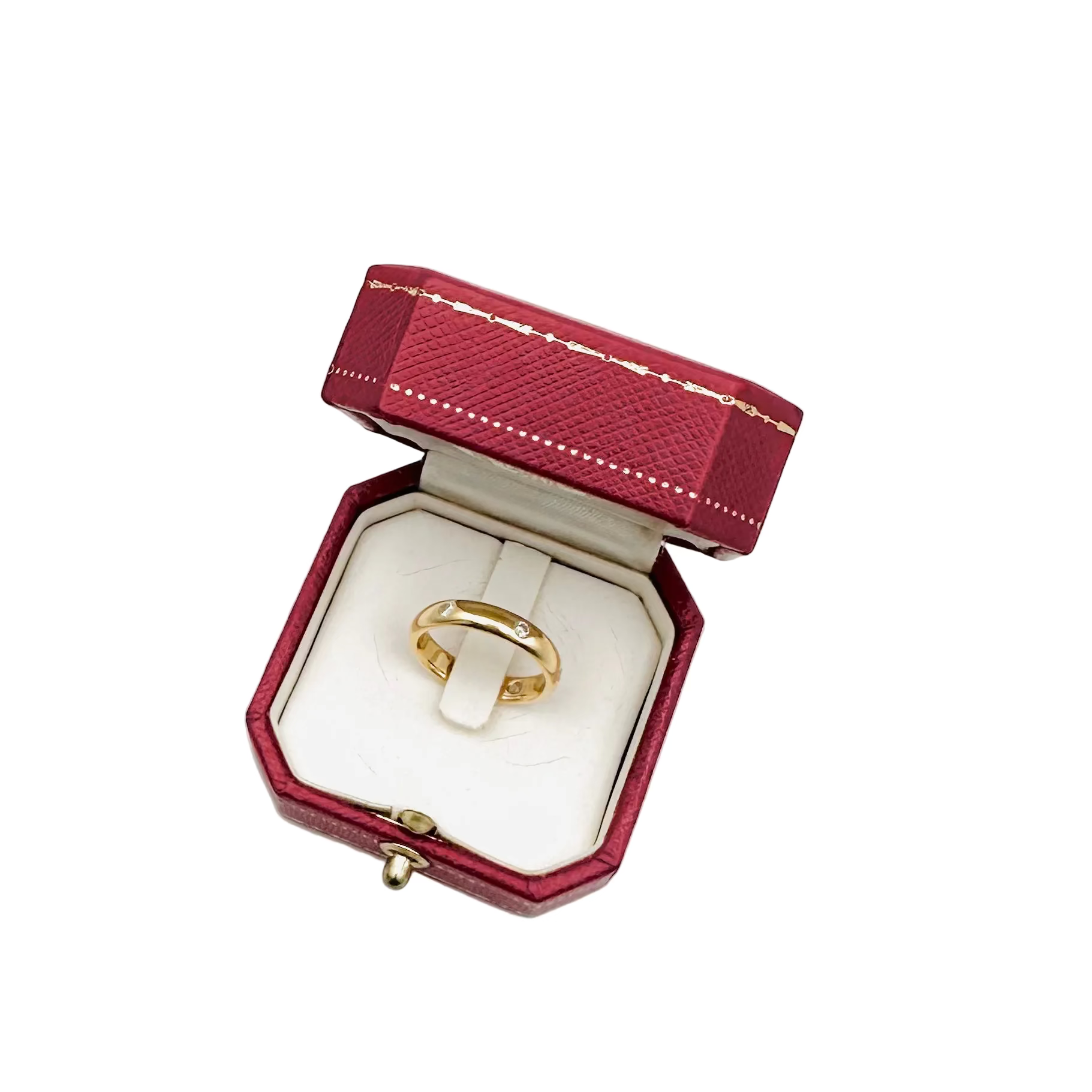 Bague Alliance CARTIER en or jaune et diamants