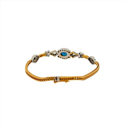 Napoleon III bracelet in gold, sapphires and diamonds