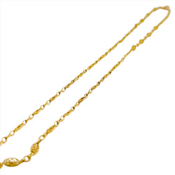 Chaîne maille filigranée en or jaune