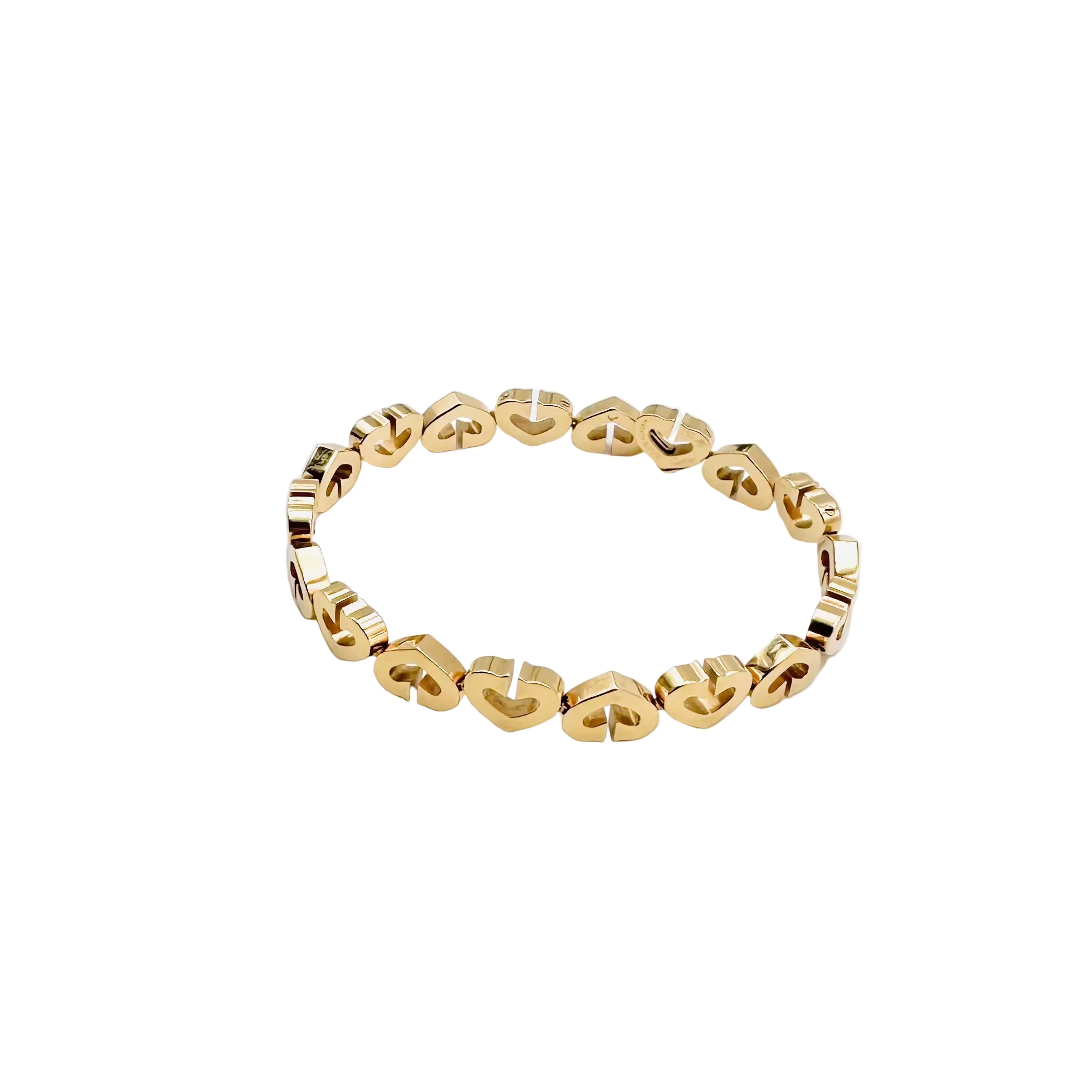 Bracelet Souple CARTIER Coeurs et Symboles en or jaune