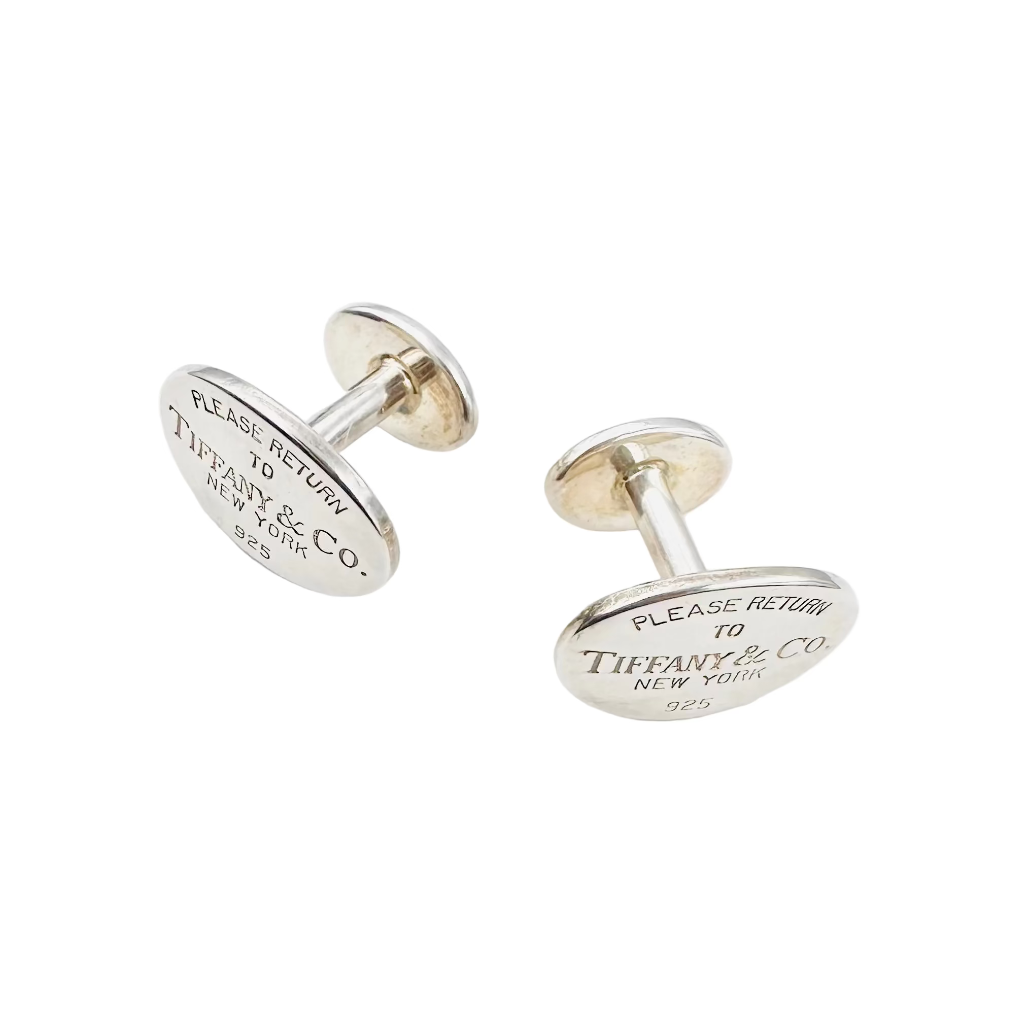 Boutons de manchette TIFFANY & CO. Please return to Tiffany & Co. en argent
