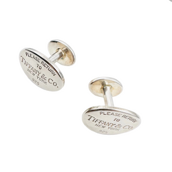 Boutons de manchette TIFFANY & CO. Please return to Tiffany & Co. en argent