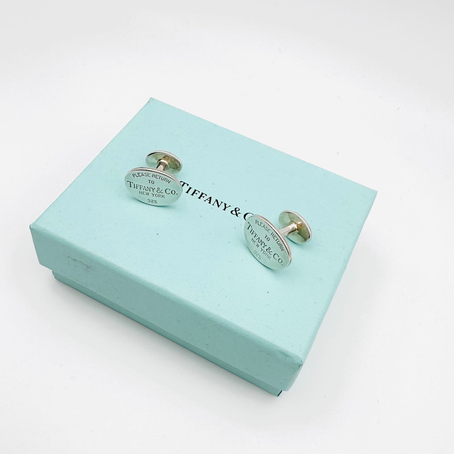 Boutons de manchette TIFFANY & CO. Please return to Tiffany & Co. en argent