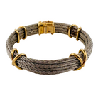 Bracelet FRED Force 10 en or jaune et acier