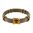 Bracelet FRED Force 10 en or jaune et acier