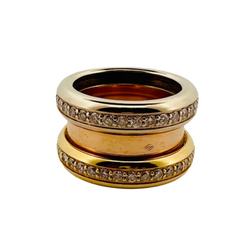 Bague POIRAY à transformation trois ors et diamants