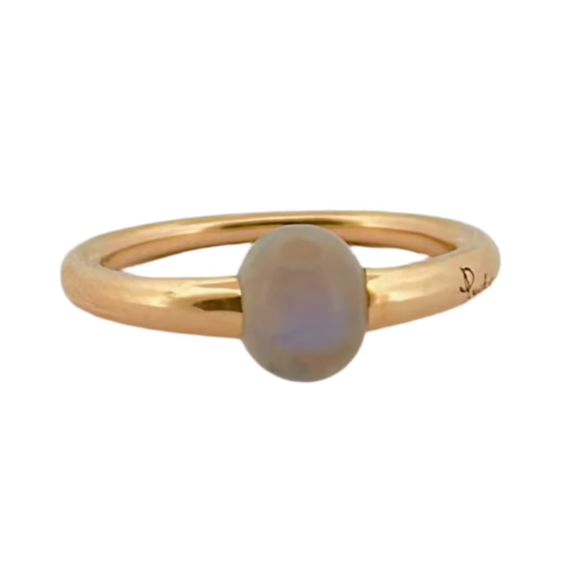 Bague POMELLATO M’ama non M’ama en or rose et topaze blanche