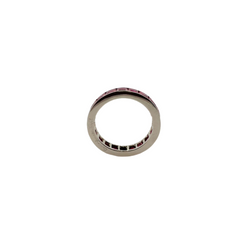 CARTIER wedding ring in platinum and rubies