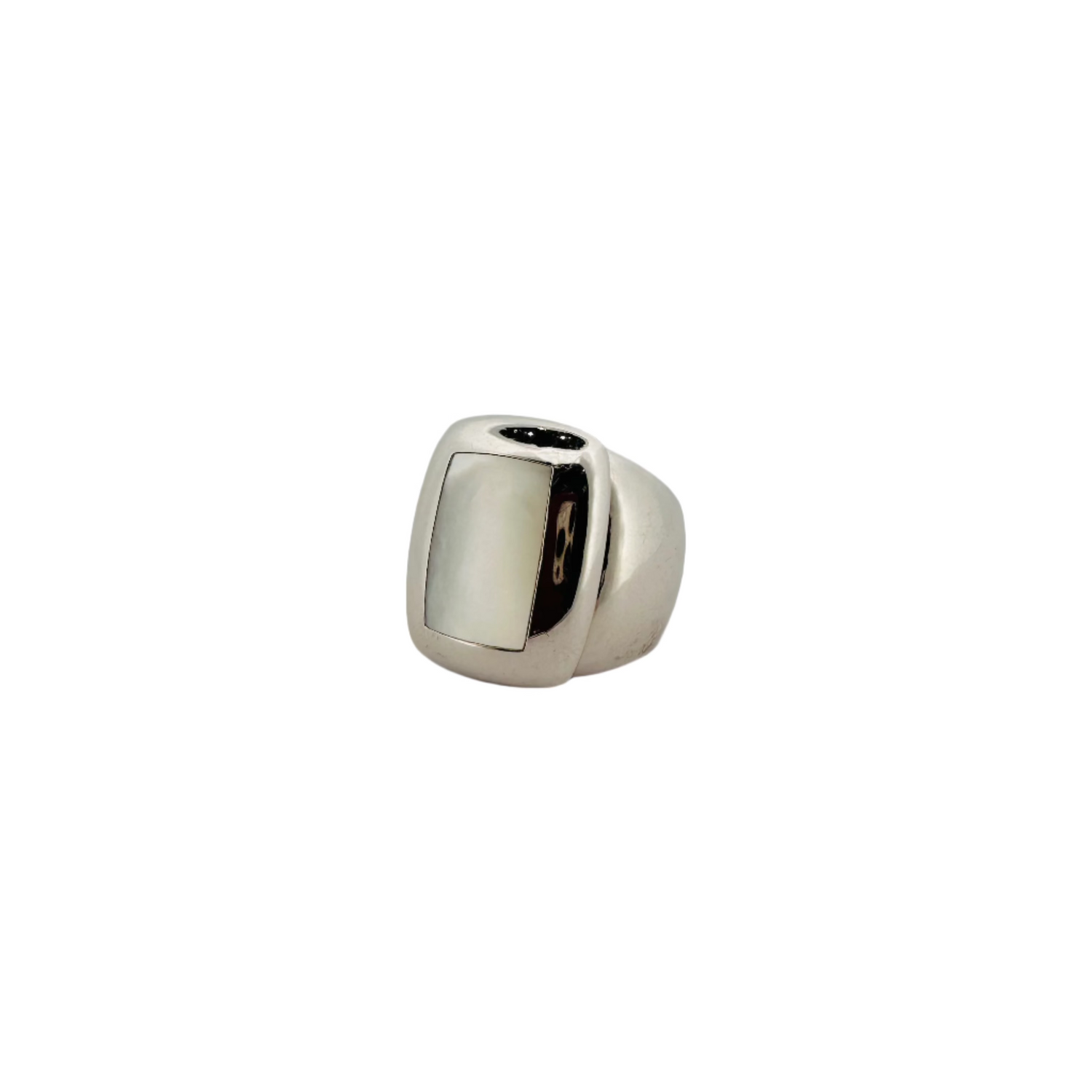 VAN CLEEF &amp; ARPELS Bandeau ring in white gold and mother-of-pearl