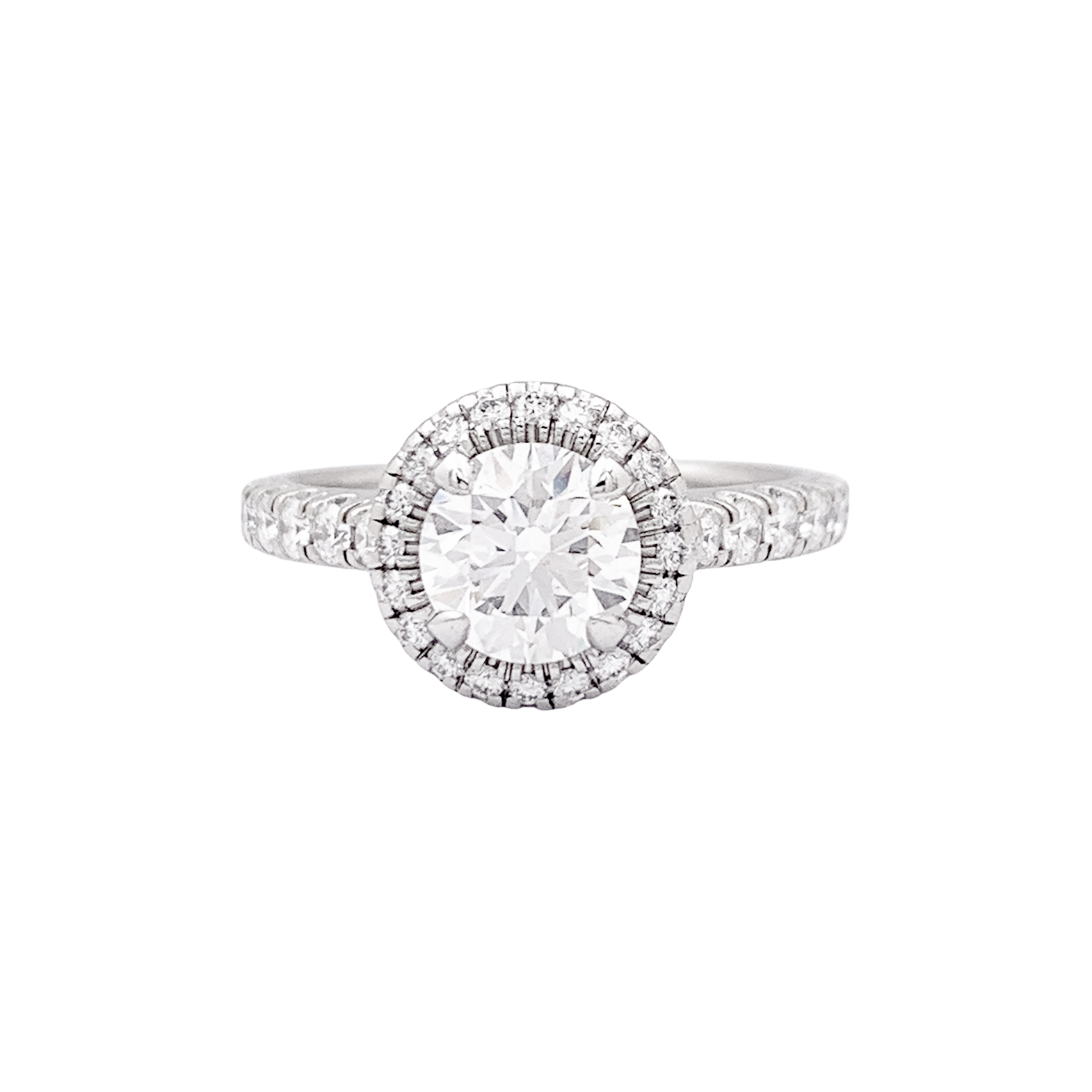 Bague Cartier "Destinée" en  platine, diamant 1.06 carat.