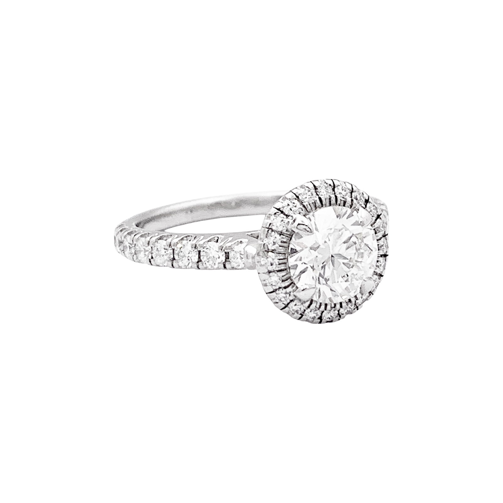 Bague Cartier "Destinée" en  platine, diamant 1.06 carat.