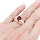 Bague Cartier "Gina" or jaune, diamants, rubis.