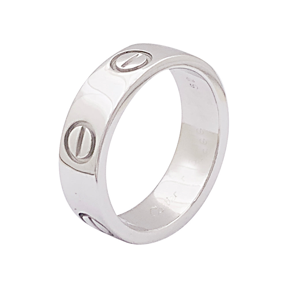 Bague Cartier "Love" or blanc.