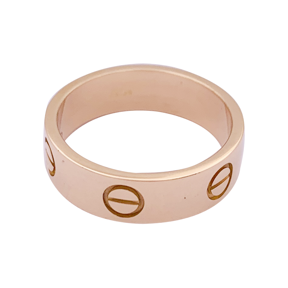 Bague Cartier, “Love”, or rose.