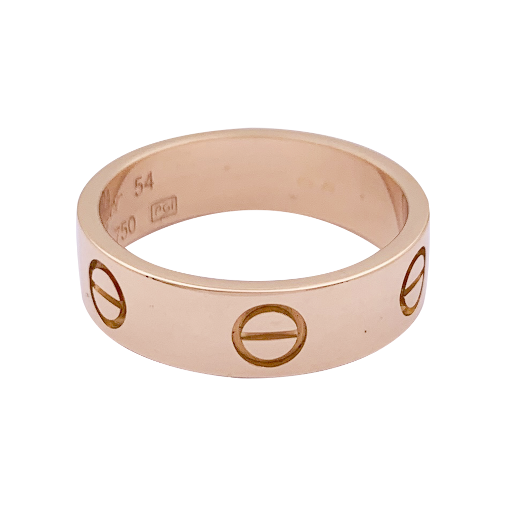 Bague Cartier, “Love”, or rose.