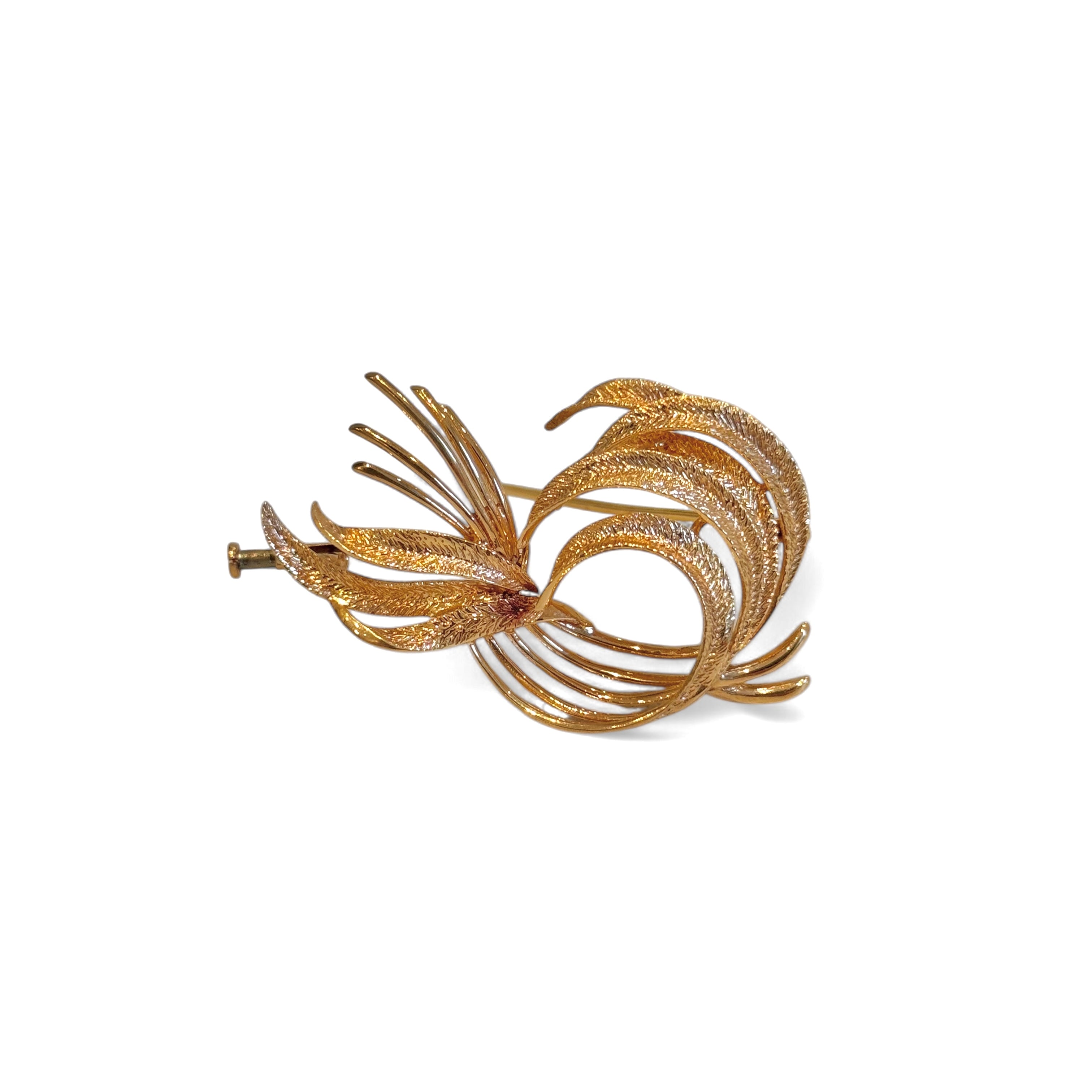 Broche gerbe de plumes