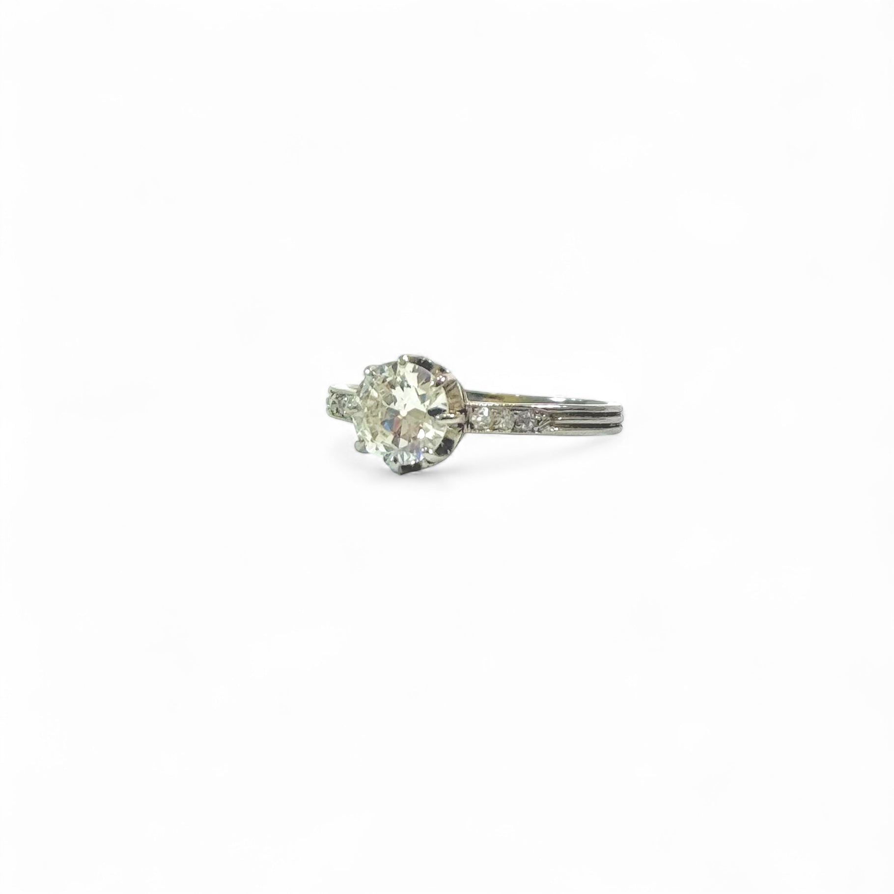Bague solitaire diamant