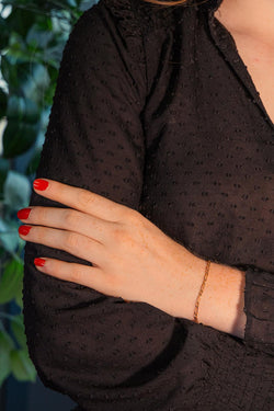 Yellow Gold Figaro Chain Bracelet