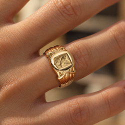 Yellow Gold Signet Ring