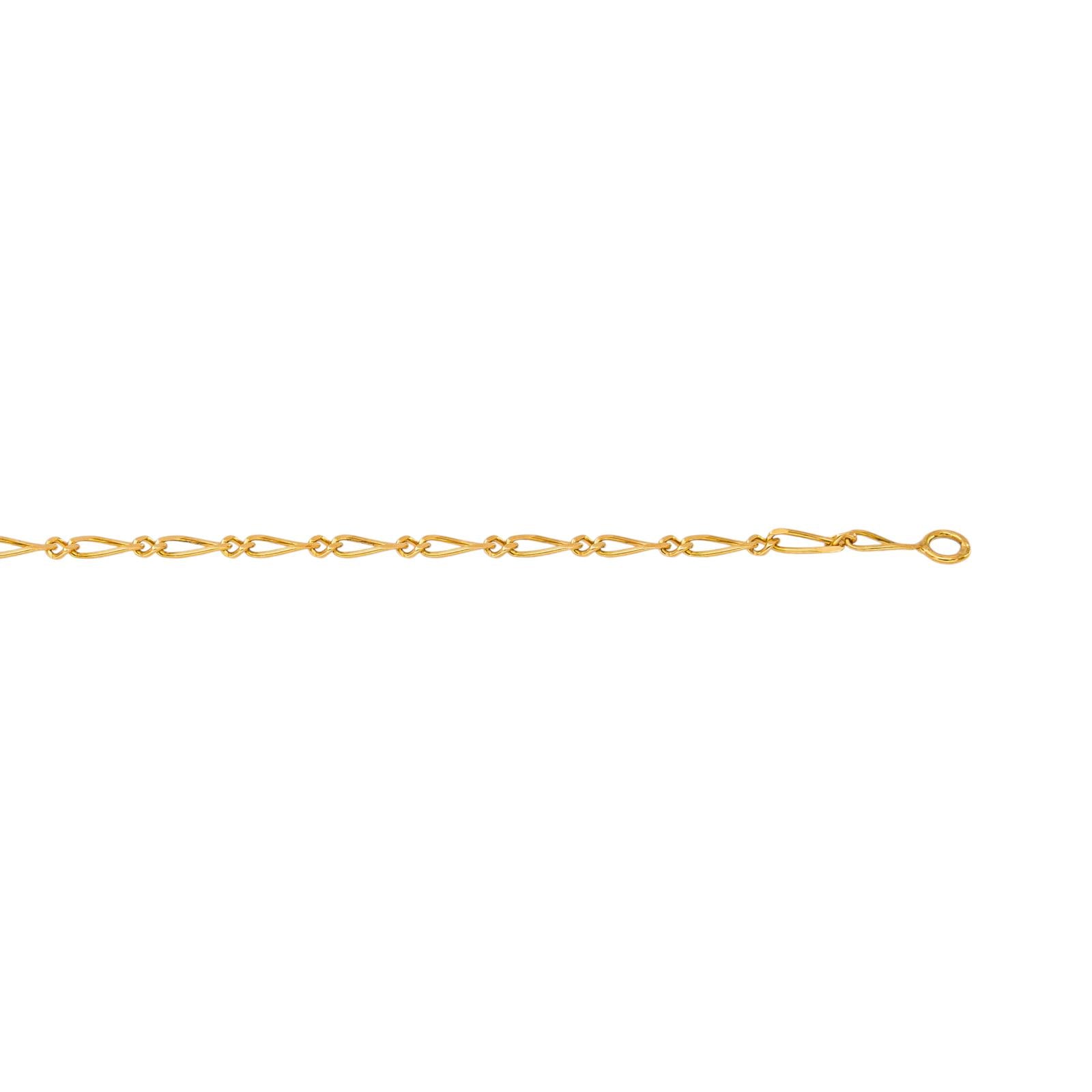 Yellow Gold Alternating Link Necklace
